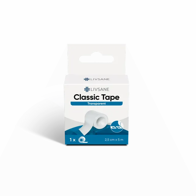 LIVSANE RULLPLAASTER CLASSIC 2,5CMX5M VALGE REBITAV