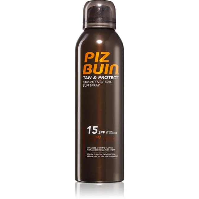 Piz Buin Tan & Protect Kaitsev pihusti päevituse kiirendaja SPF 15 150 ml