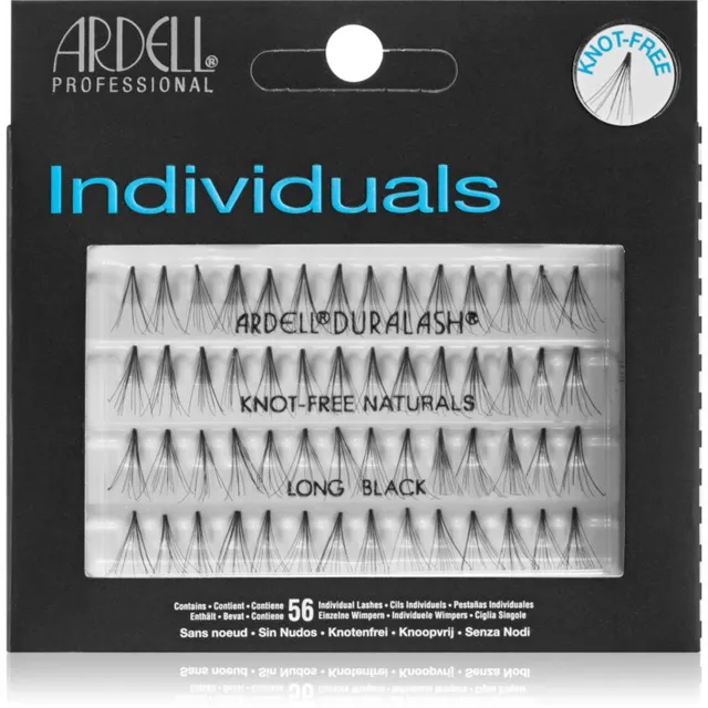 Ardell Individuals Ripsmetutikud Long Black 56 tk