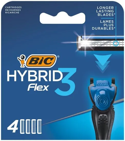 Bic raseerija Hybrid 3 Flex varuterad 4tk