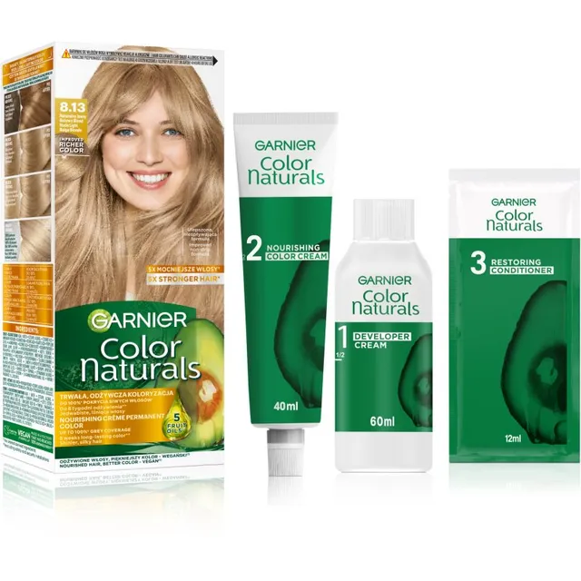 Garnier Color Naturals Creme Juuksevärv varjund 8.13 Natural Light Blonde 1 tk