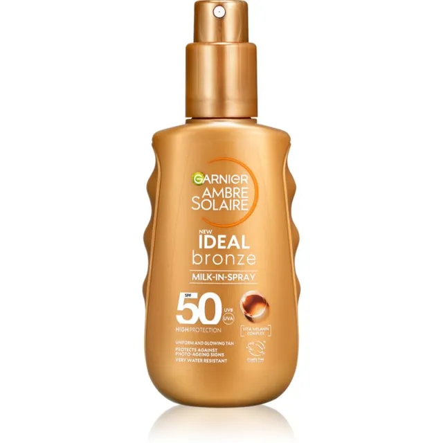 Garnier Ambre Solaire Ideal Bronze Pihustatav päikesekaitselosjoon kehale SPF 50 150 ml