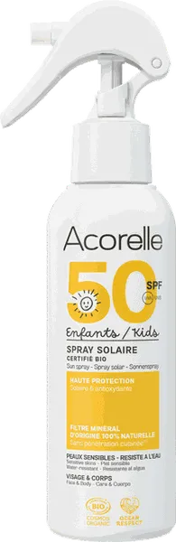 Päikesekaitse sprei SPF50 lastele, ökoloogiline.