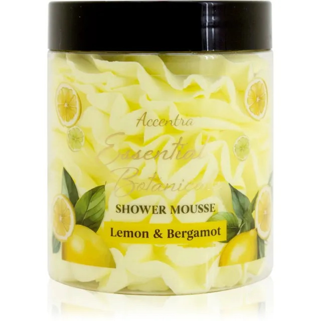 Accentra Essential Botanicals Shower Mousse Dušivaht lõhn Lemon & Bergamot 200 g