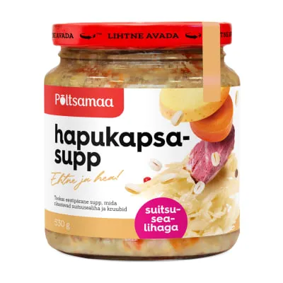 Hapukapsasupp suitsulihaga Põltsamaa 530g