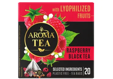 Must tee AROMA TEA püram.vaarika20x1.5g