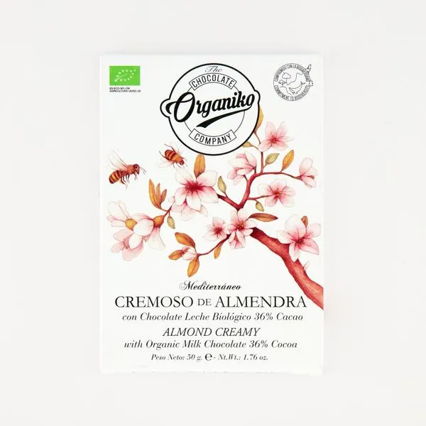 Piimašokolaad 36% mandlitega 50g