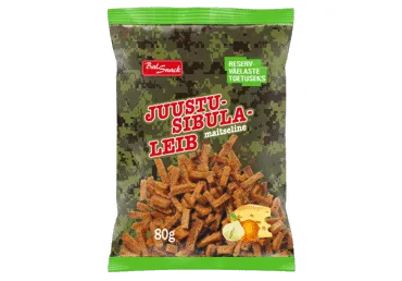 Juustu-sibulamaitsel.leib BALSNACK80g