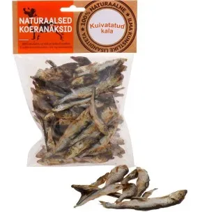 Kala kuivatatud - naturaalsed koeranäksid, kuivatatud koeramaius