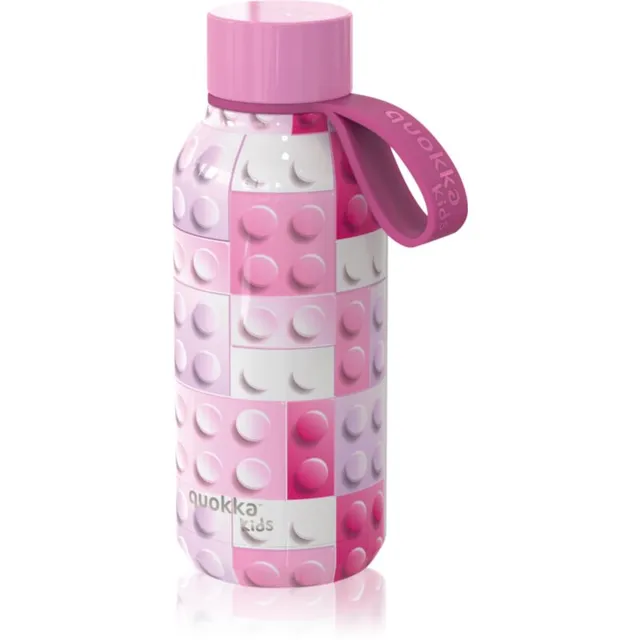 Quokka Solid Kids termos aasaga Pink Bricks 1 tk