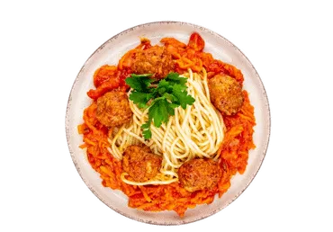Lihapallid tomatikastmes spagettiga 300g