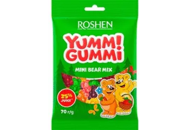 Kummikomm. Yummi Gummi Mini Bear mix 70g