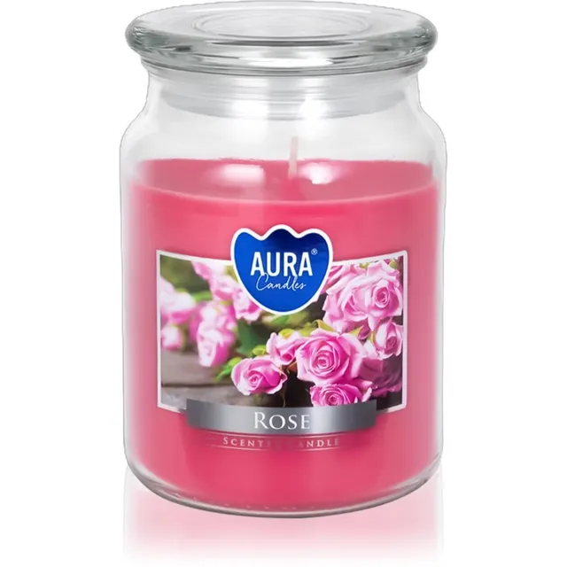 BISPOL Premium Line Rose lõhnaküünal 500 g
