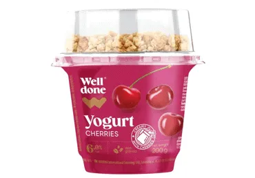 Jogurt kirsi, granola WELL DONE 6%200g