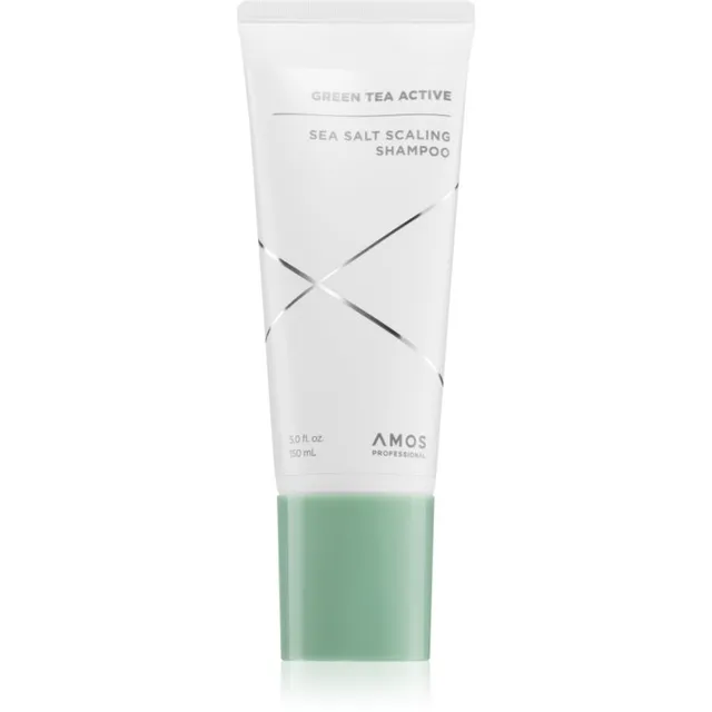 AMOS PROFESSIONAL Green Tea Active Sea Salt Scaling Shampoo Šampoon juuste väljalangemise vastu meresoolaga 150 ml