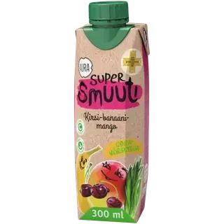 Supersmuuti Kirsi-banaani-mango odra, AURA, 300 ml