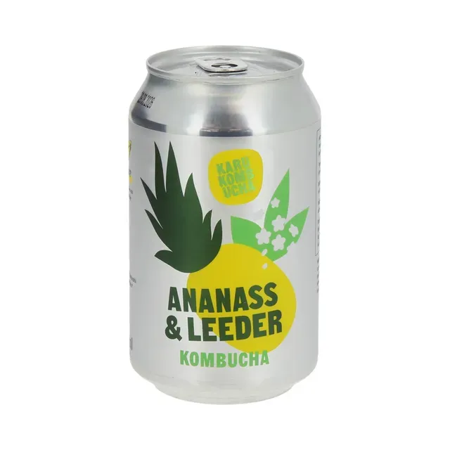 Ananass ja leeder kombucha, KARU KOMBUCHA, 330 ml