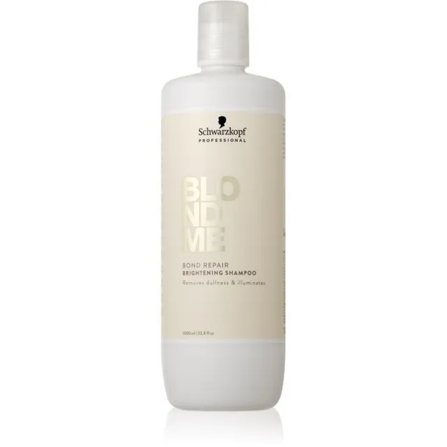 Schwarzkopf Professional Blondme Bond Repair Brightening Shampoo Sära andev šampoon blondidele juustele 1000 ml