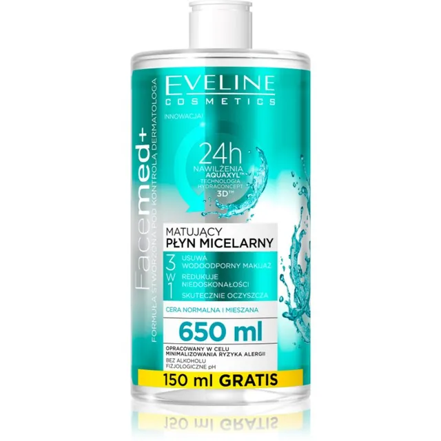 Eveline Cosmetics FaceMed+ Matistav mitsellaarvesi 650 ml