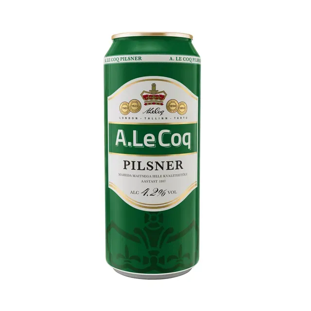 Õlu Pilsner, A. LE COQ, 500 ml purk