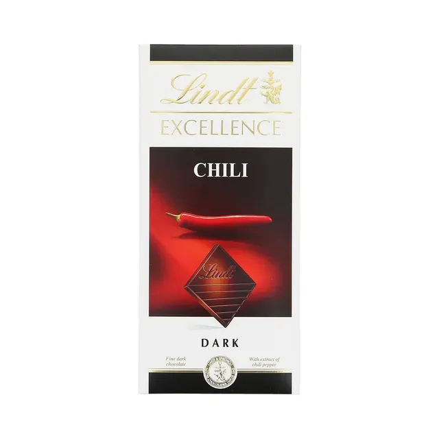 Tume šokolaad Excellence tšilliga, LINDT, 100g