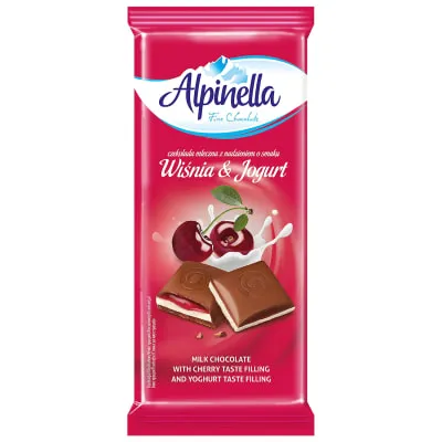 Piimašok. jogurti-kirsitäid. Alpinella 100g