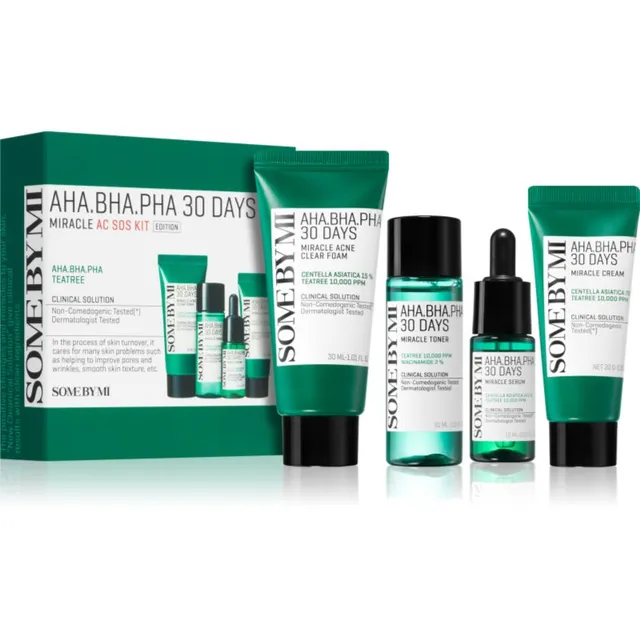 Some By Mi AHA∙BHA∙PHA 30 Days Miracle AC SOS Kit Kinkekomplekt akne hoolduseks