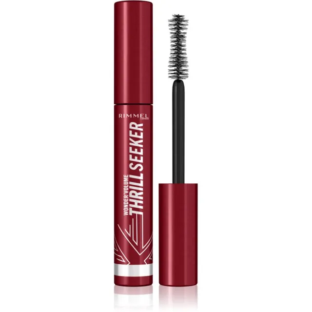 Rimmel WonderVolume Thrill Seeker Volüümi andev ja koolutav ripsmetušš varjund Extreme Black 8 ml