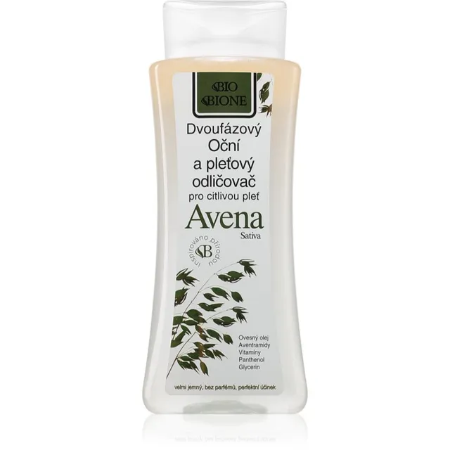 Bione Cosmetics Avena Sativa Kahefaasiline meigieemaldaja näole ja silmadele 255 ml
