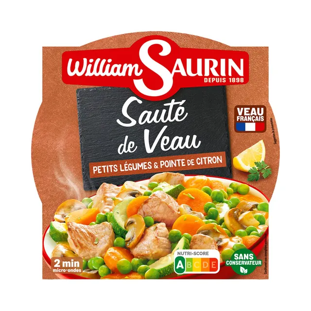 Hautatud köögiviljad vasikalihaga, WILLIAM SAURIN, 280 g