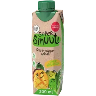 Supersmuuti Pirni-mango-spinati ingveri, AURA, 300 ml