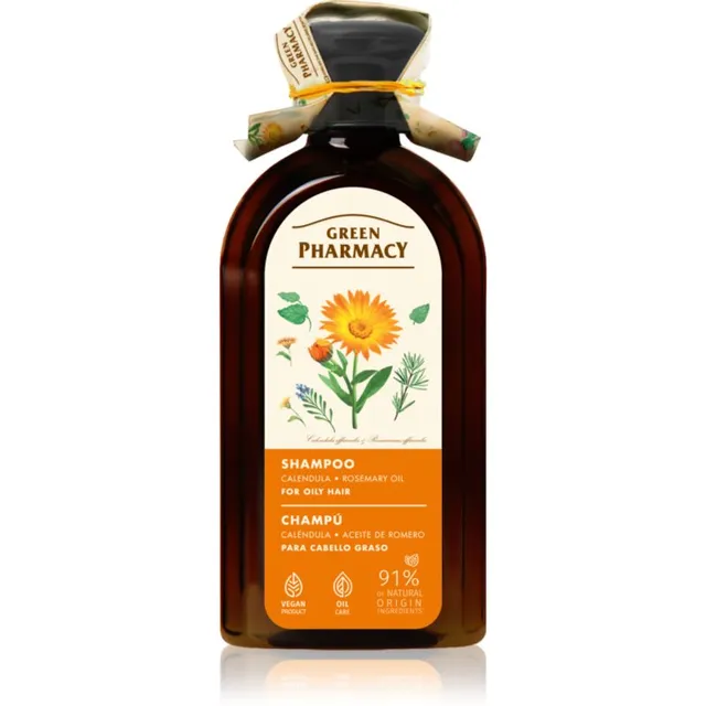Green Pharmacy Calendula Shampoo Šampoon normaalsetele kuni rasustele juustele 350 ml