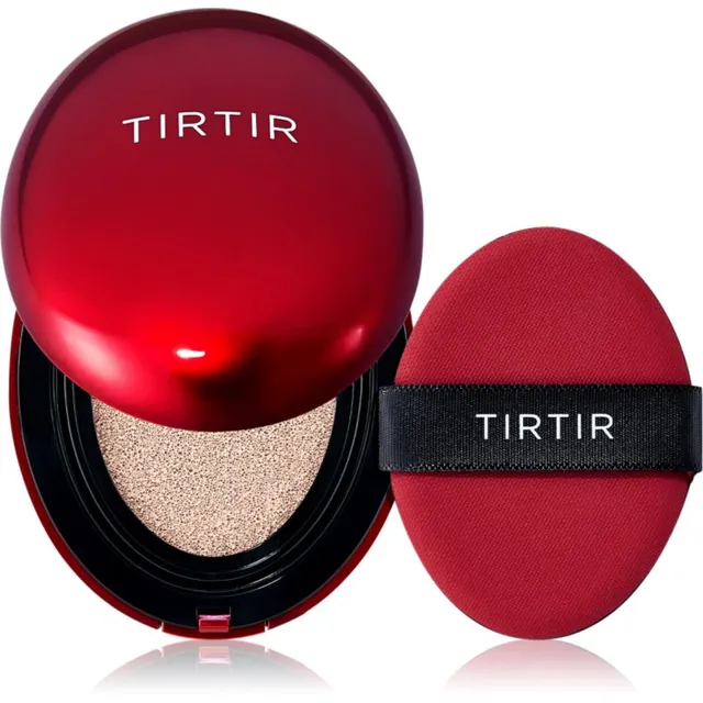 TIRTIR Mask Fit Red Cushion Mini Kauapüsiv jumestuskreemikäsn varjund 15C Fair Porcelain 4.5 g