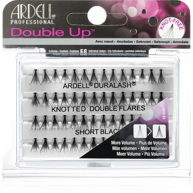 Ardell Double Up Sõlmitud ripsmetutikud suurus Short Black
