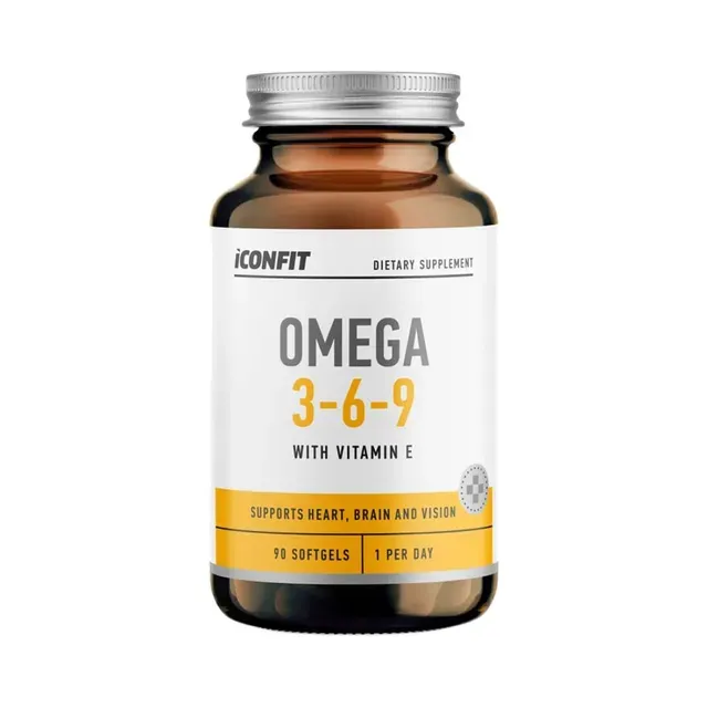 Toidulisand Omega 3-6-9, 1000 mg, N90, ICONFIT, 90 g