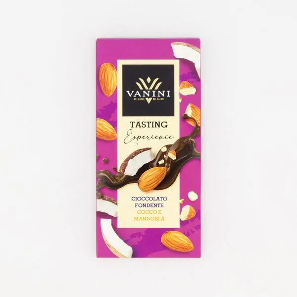 Tume šokolaad kookose ja mandliga 75g