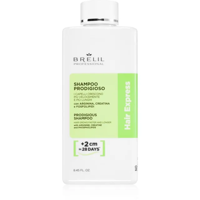 Brelil Professional Hair Express Prodigious Shampoo Šampoon juuksejuurte tugevdamiseks ja juuksekasvu parandamiseks 250 ml