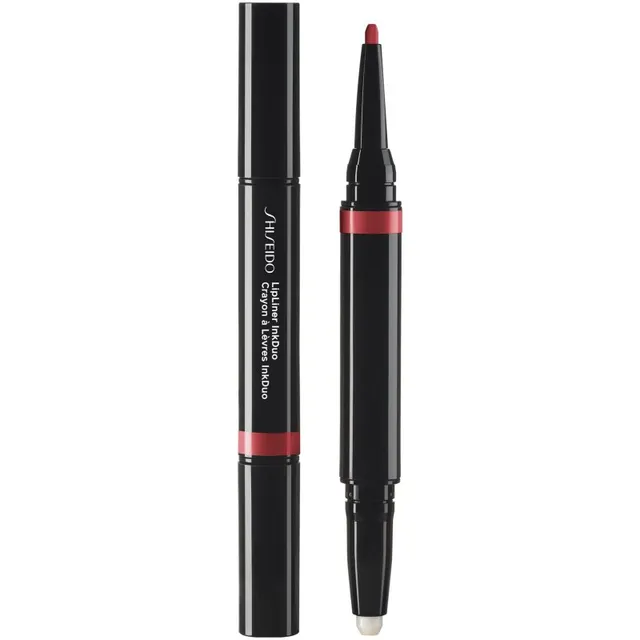 Shiseido LipLiner InkDuo Kontuuriv huulepulk ja huulelainer palsamiga varjund 09 Scarlet 1.1 g