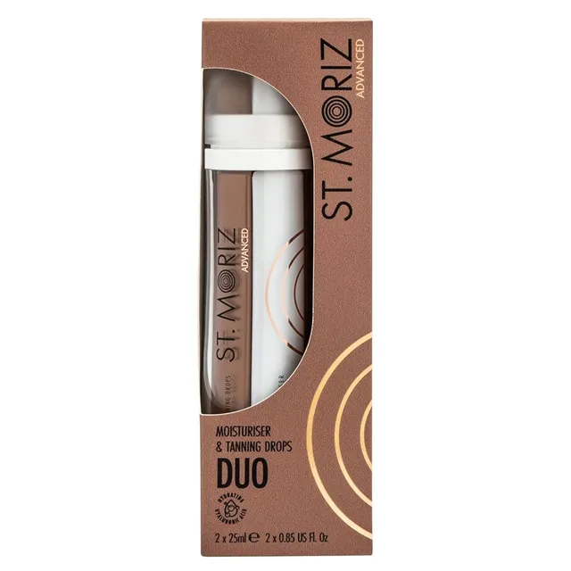 ST. MORIZ Advanced Moisturiser & Tanning Drops Duo 2x25ml