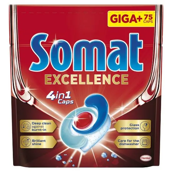 Somat nõudepesumasina tabletid EXCELLENCE 4in1 75tk
