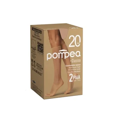 N.põlv.Pompea Classico 20 polve dora 2pr