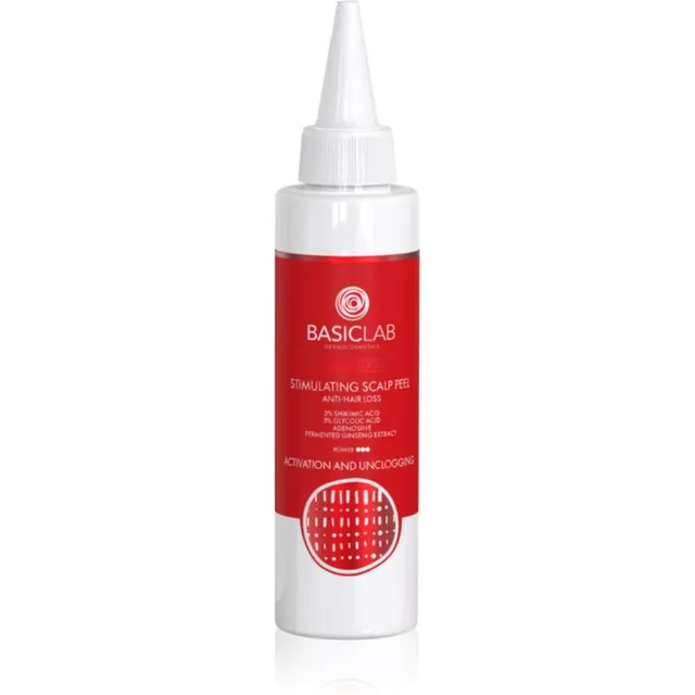 BasicLab Dermocosmetics Trichologis Energiat andev koorimine juuste väljalangemise vastu 150 ml