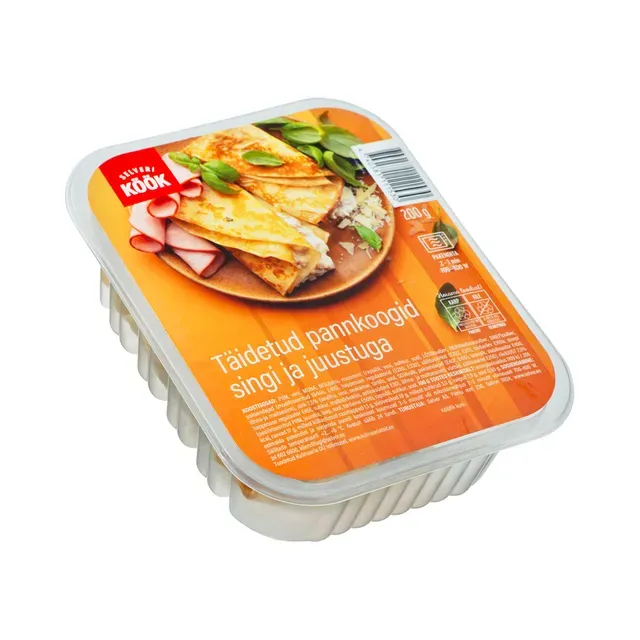Täidetud pannkoogid singi ja juustuga, SELVERI KÖÖK, 200g