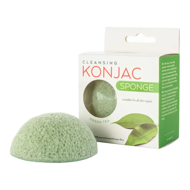 MITOMO Konjac Sponge With Green Tea