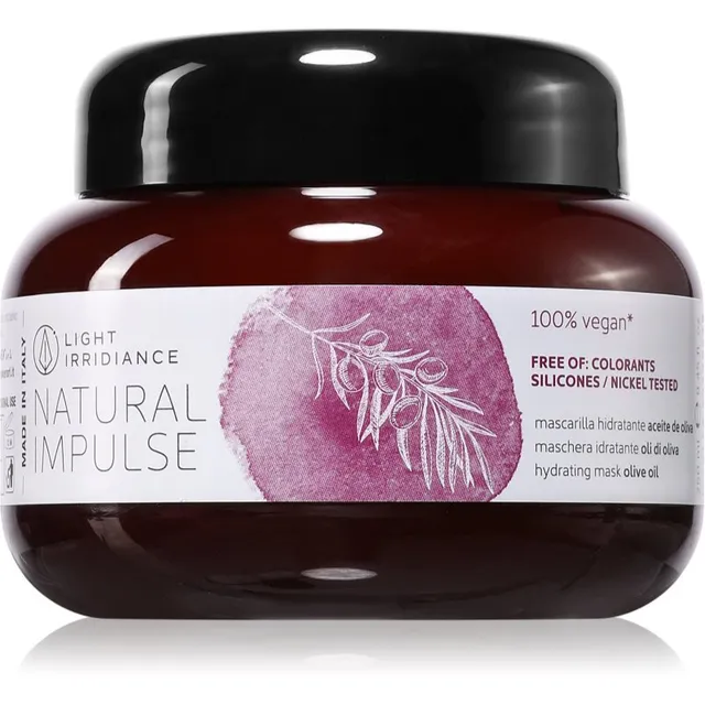 Light Irridiance Natural Impulse Olive oil Niisutav mask kammimise kergendamiseks 250 ml