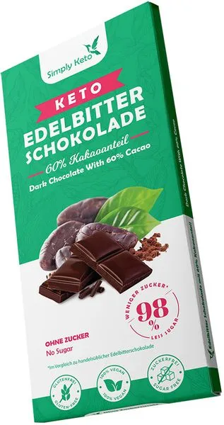 Tume šokolaad 60%, KETO