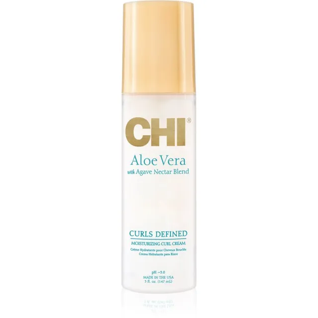 CHI Aloe Vera Moisturizing Curl Cream Juustesse jäetav pihusti lainelistele ja lokkis juustele 147 ml