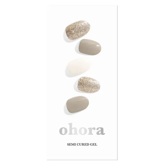 OHORA Semi Cured Gel Nail Strips N Gold Coast 30pcs