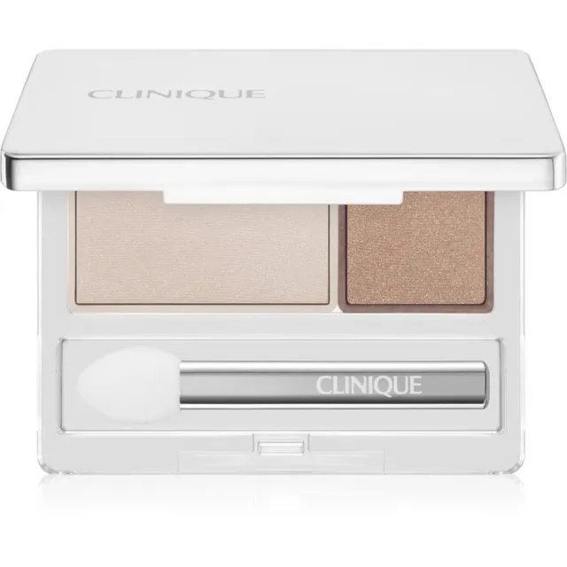Clinique All About Shadow™ Duo Lauvärviduo varjund Ivory Bisque/Bronze Satin - Shimmer 1.7 g