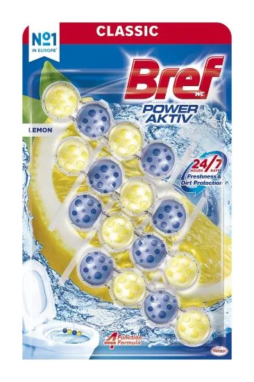 Bref WC värskendaja Power Activ Lemon&Ocean 4x50g